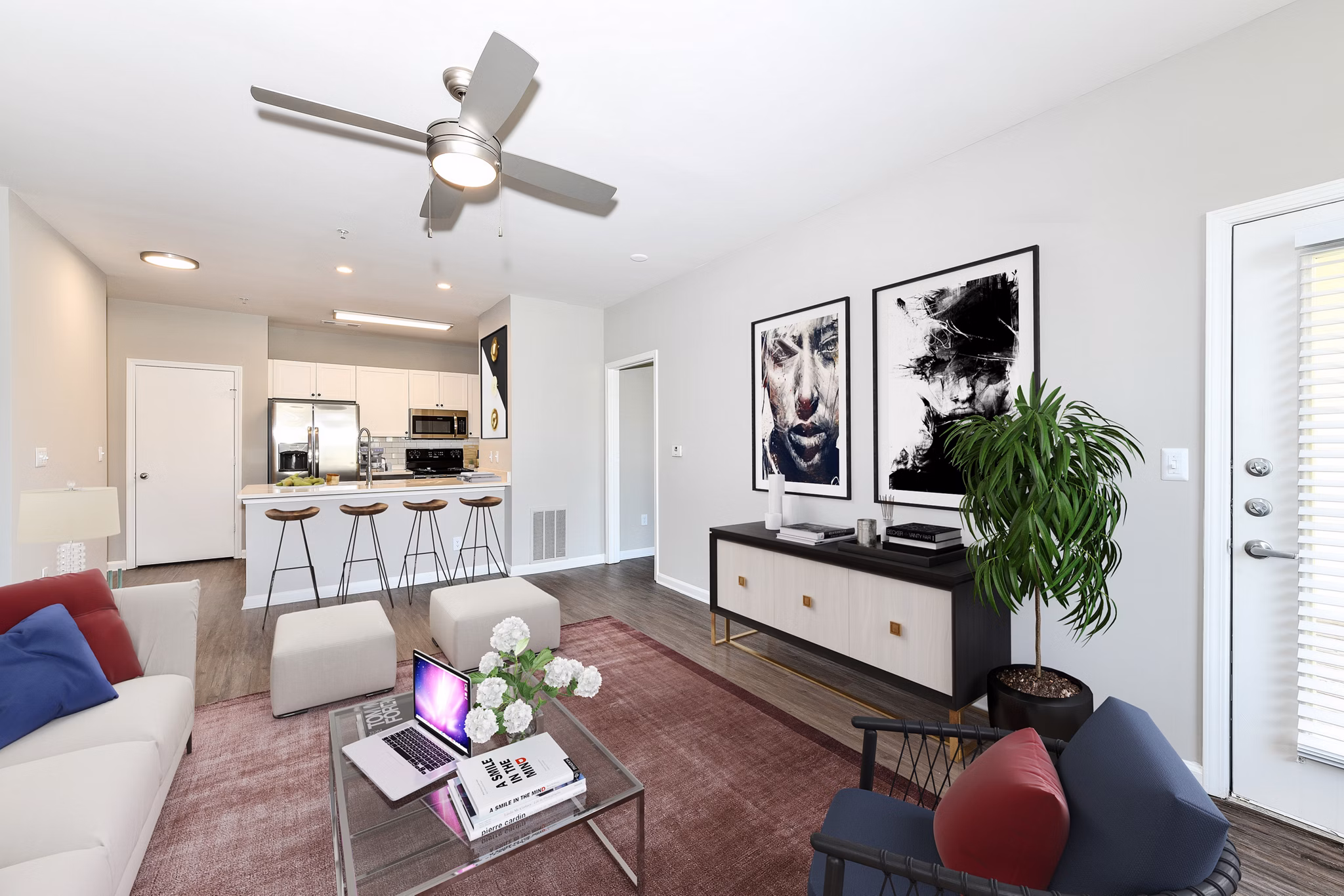 living room at Avana on Main Apartments 